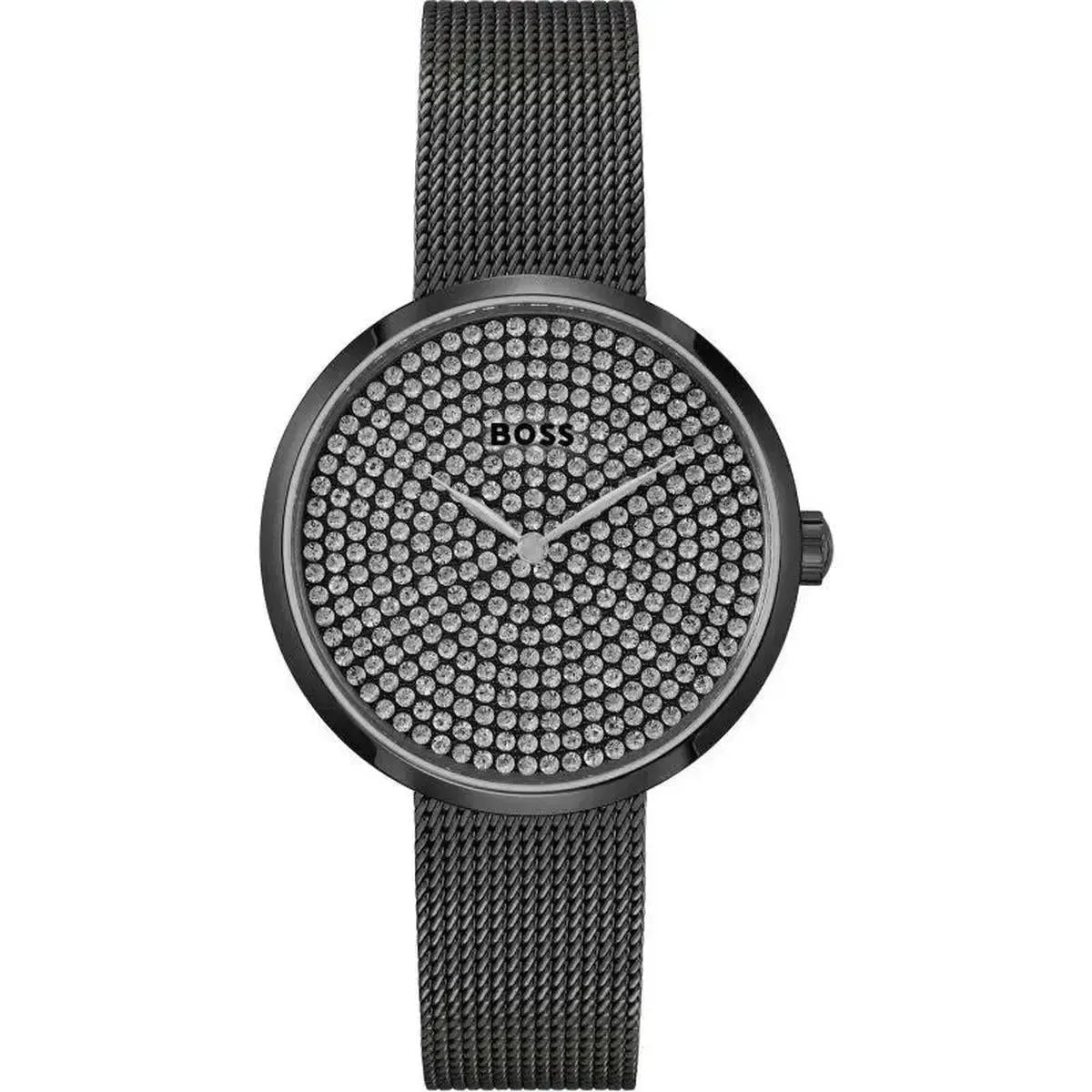 Hugo Boss Praise 1502658 Women's Watch – 36.0mm Black Dial Mesh
