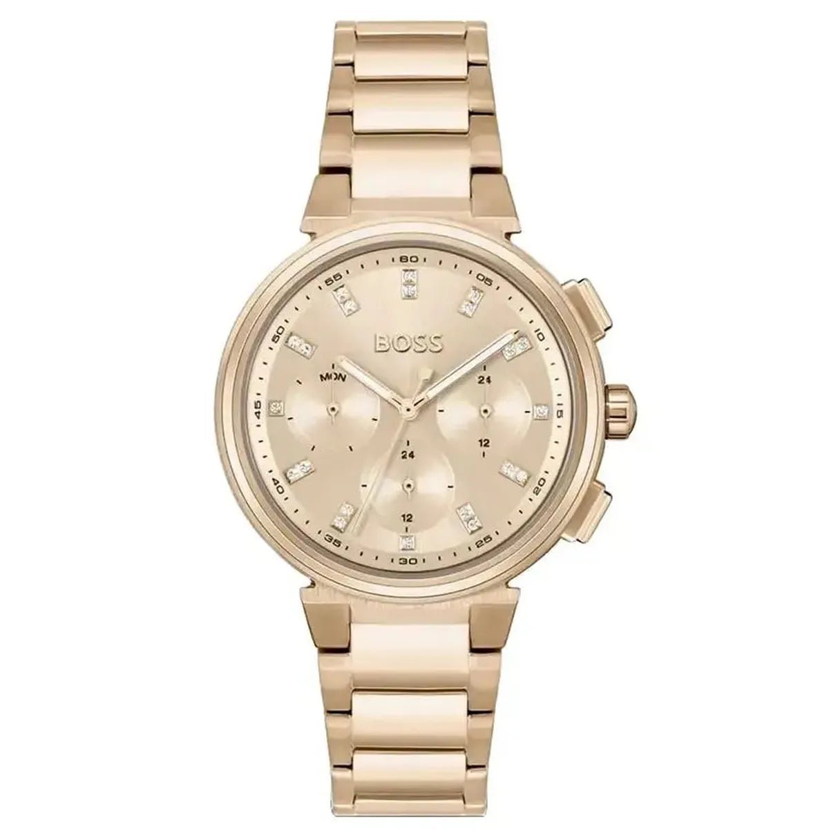 Hugo Boss One 1502678 Women's Watch – 38mm Rose Gold Dial Stainless Steel