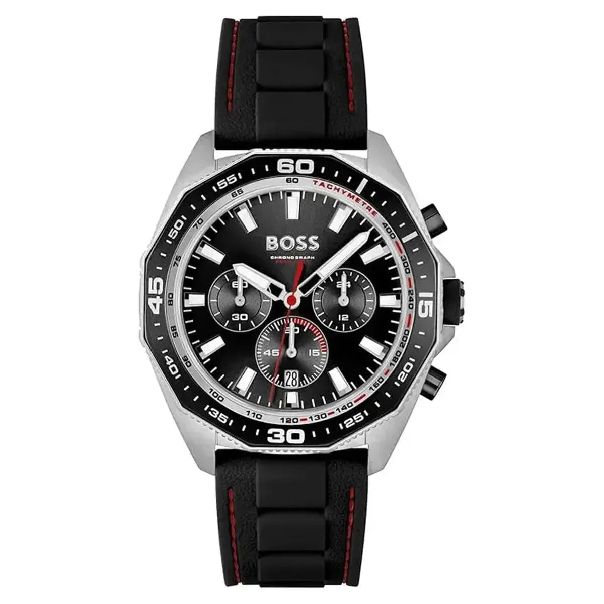 Hugo Boss Energy 1513969 Men's Watch – 44mm Black Dial Silicone