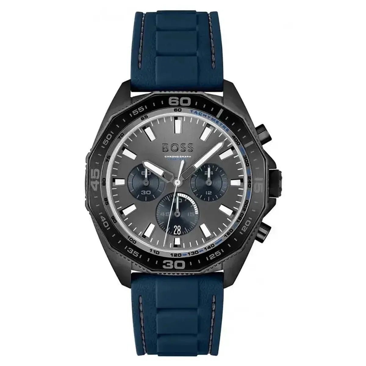 Hugo Boss Energy 1513972 Men's Watch – 44mm Grey Dial Silicone