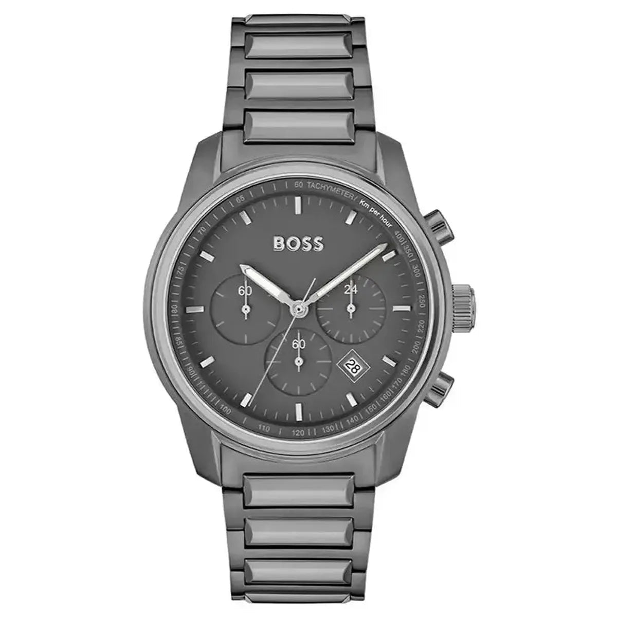 Hugo Boss Trace 1514005 Men's Watch – 44mm Grey Dial Stainless Steel