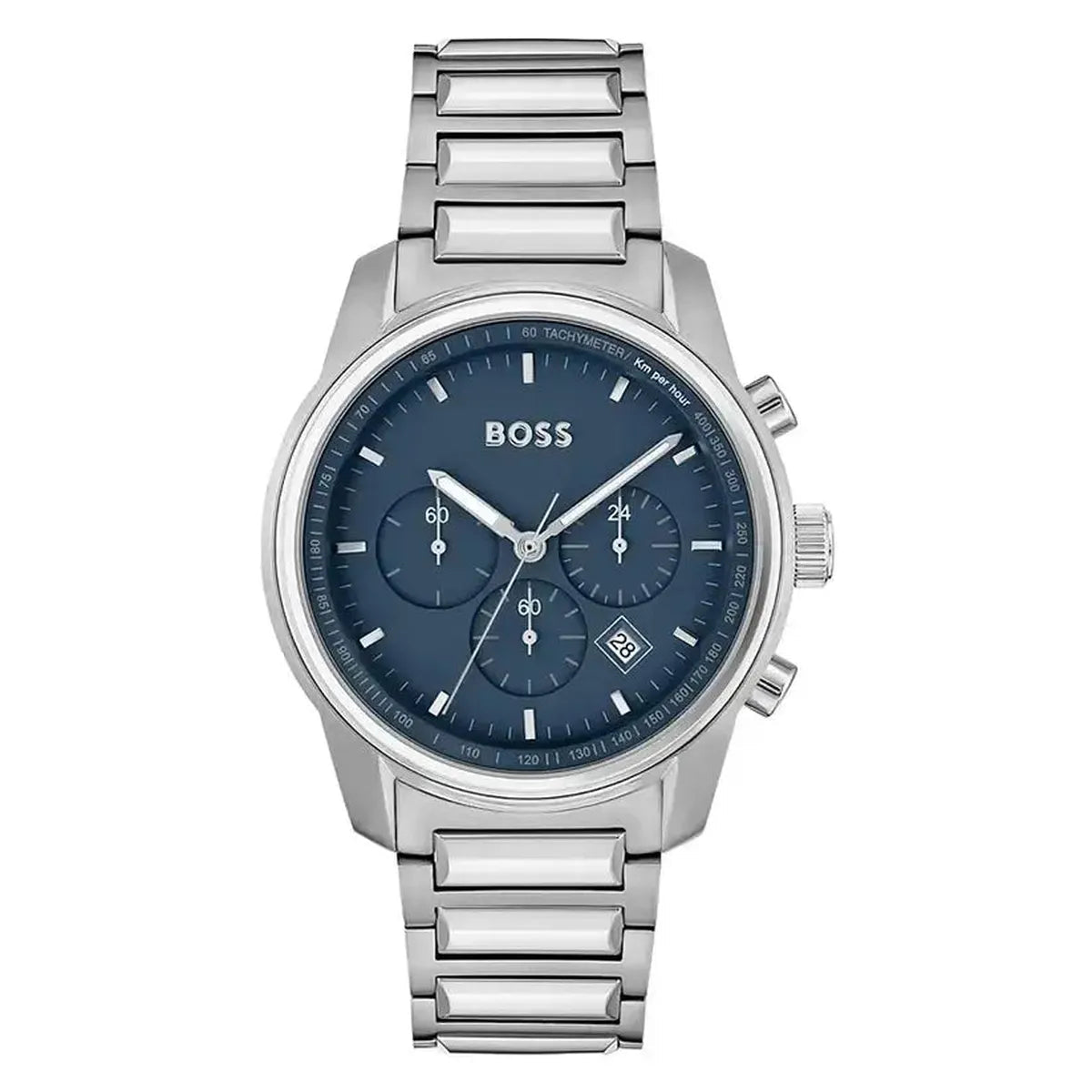 Hugo Boss Trace 1514007 Men's Watch – 44mm Blue Dial Stainless Steel
