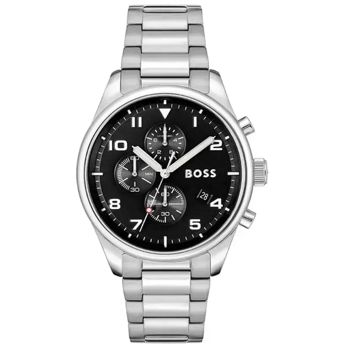 Hugo Boss View 1514008 Men's Watch – 44mm Black Dial Stainless Steel