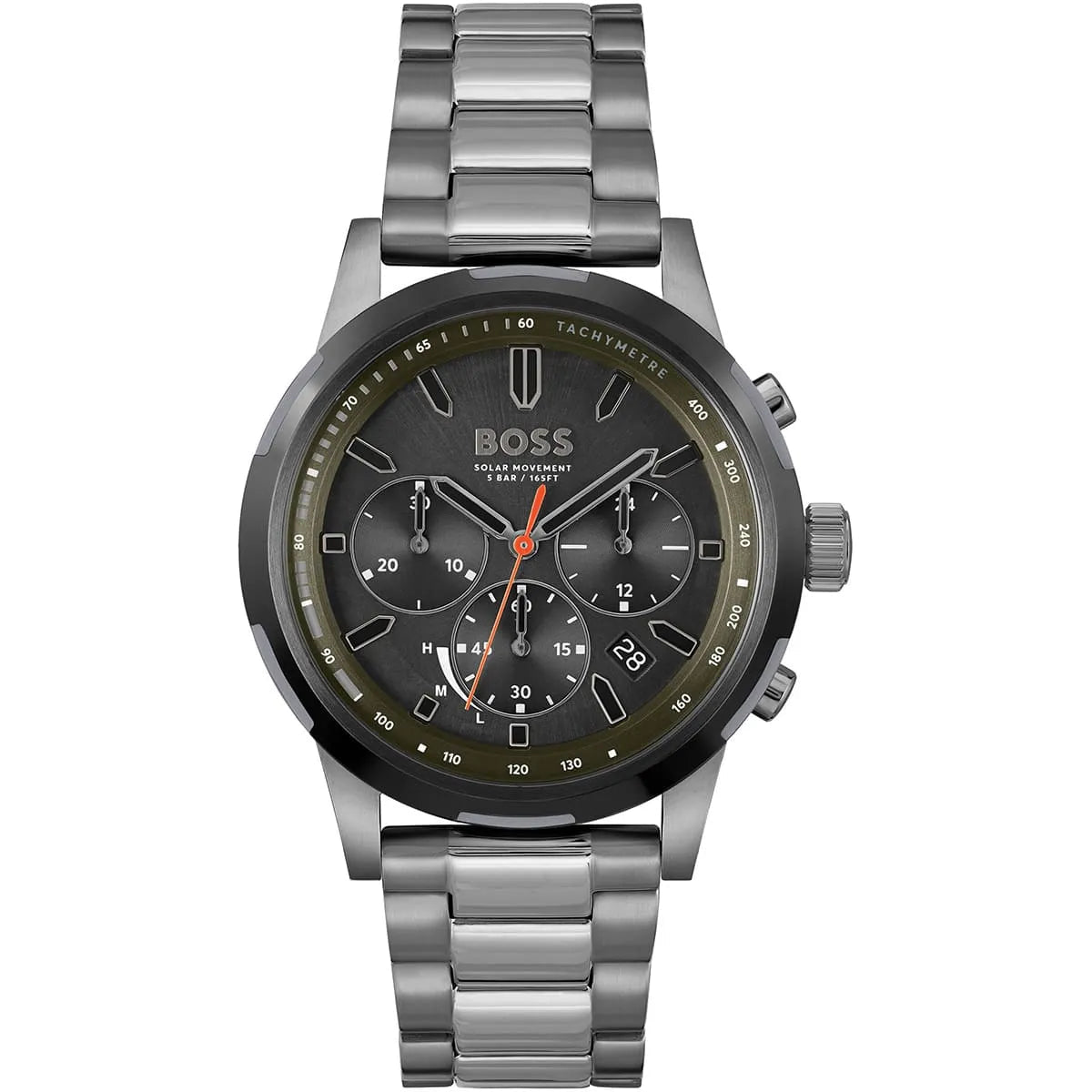 BOSS Solgrade 1514034 Men's Watch – 44.0mm Green Dial Stainless Steel