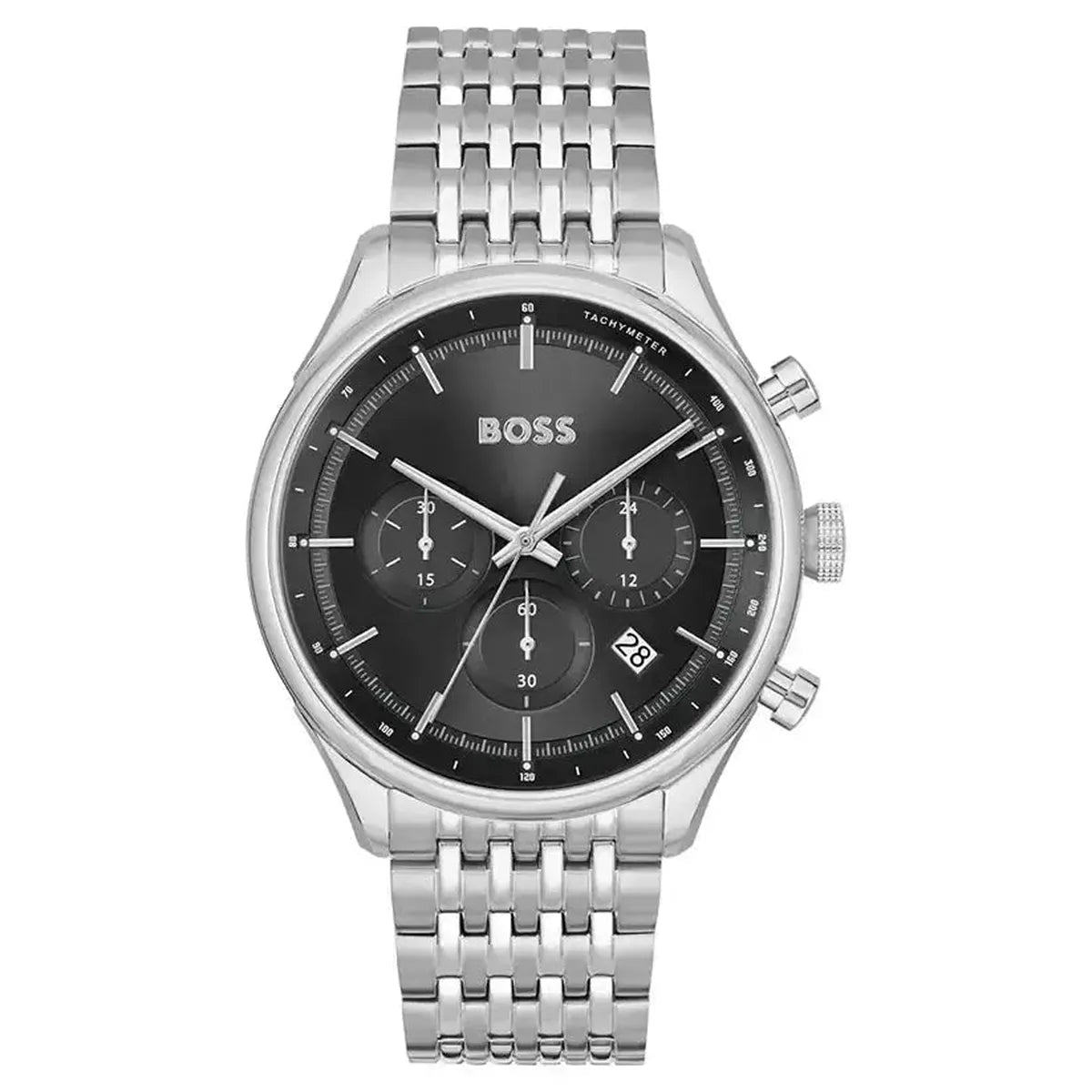 Hugo Boss Gregor 1514082 Men's Watch – 45mm Black Dial Stainless Steel