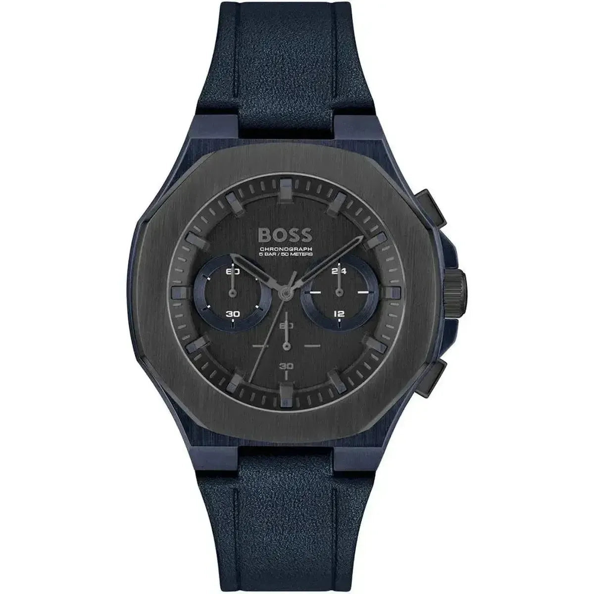Hugo Boss Taper 1514086 Men's Watch – 45mm Black Dial Leather