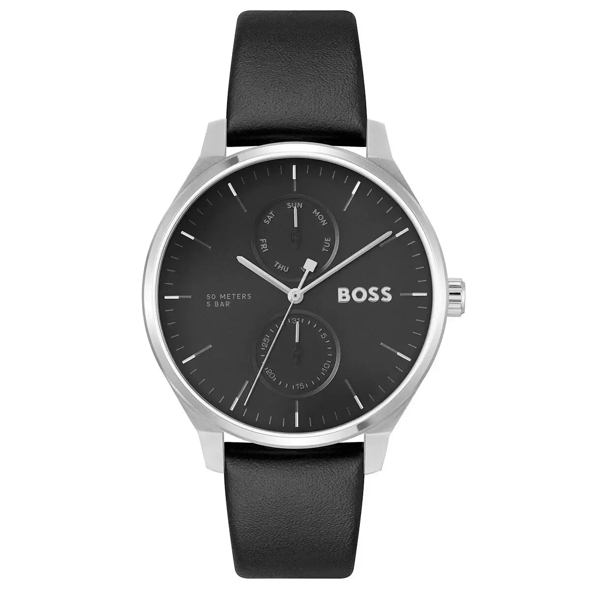 Hugo Boss Tyler 1514102 Men's Watch – 43mm Black Dial Leather