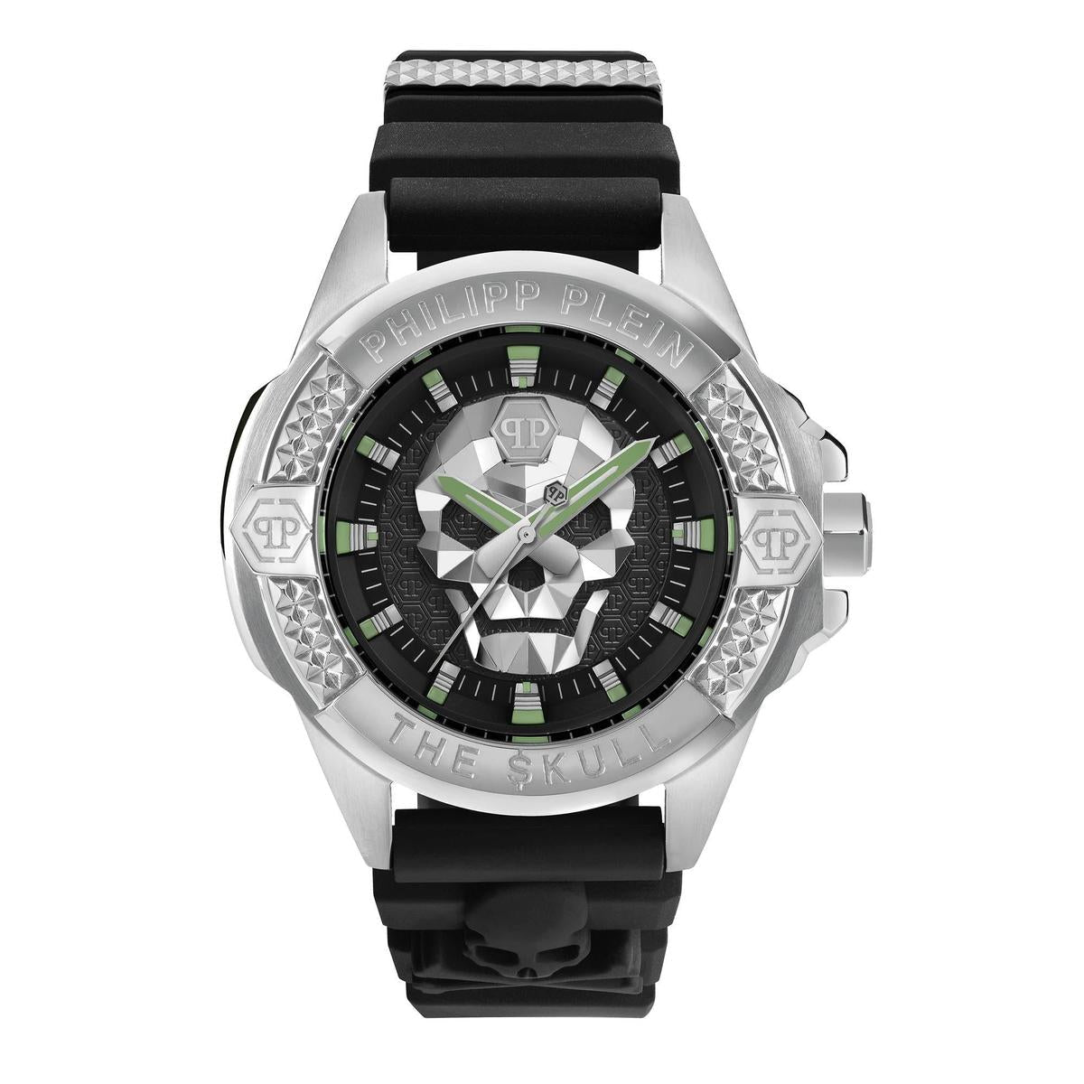 Philipp Plein The $kull PWAAA0121 Men's Watch – 44mm Black Dial Silicone