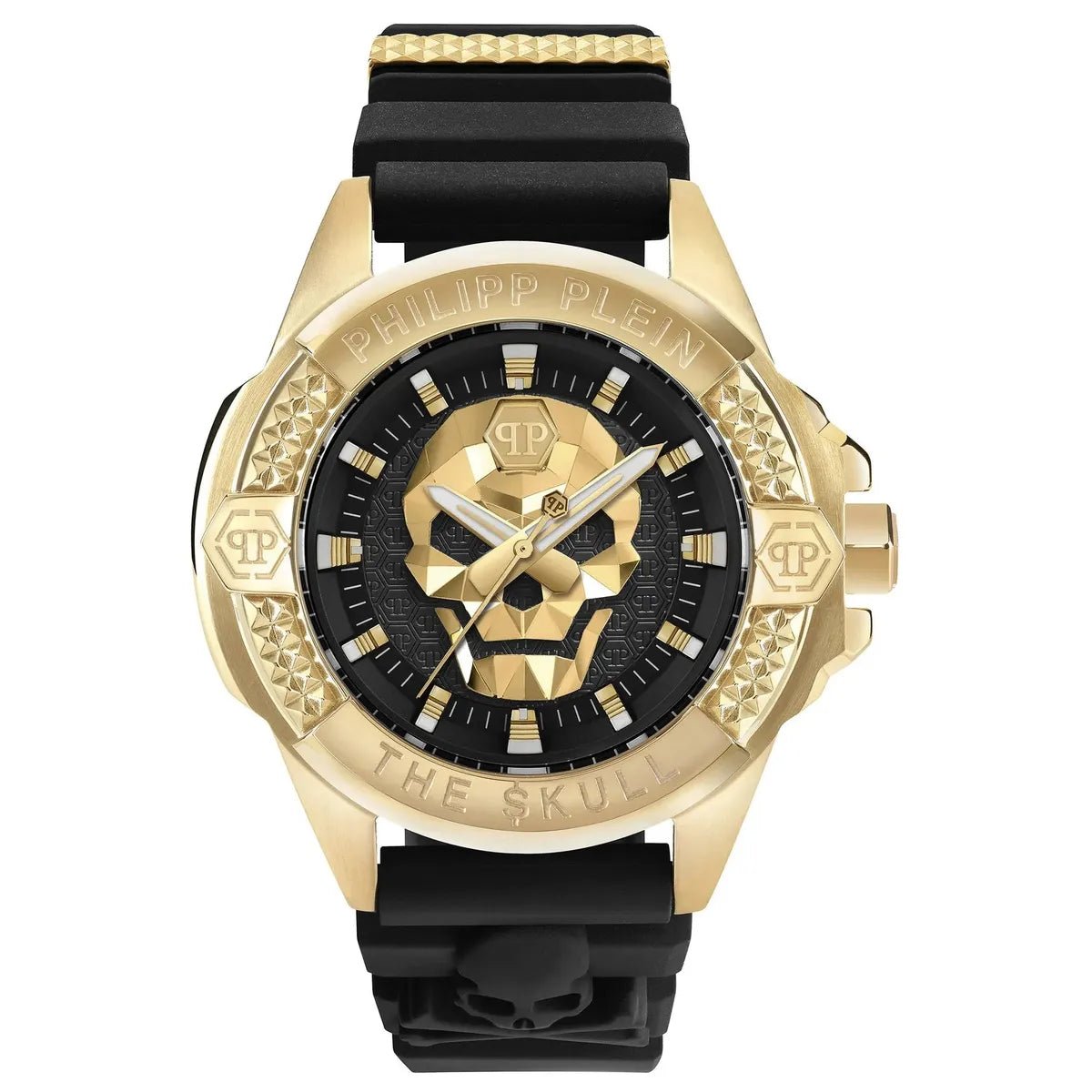 Philipp Plein The $kull PWAAA0221 Men's Watch – 44mm Black Dial Silicone