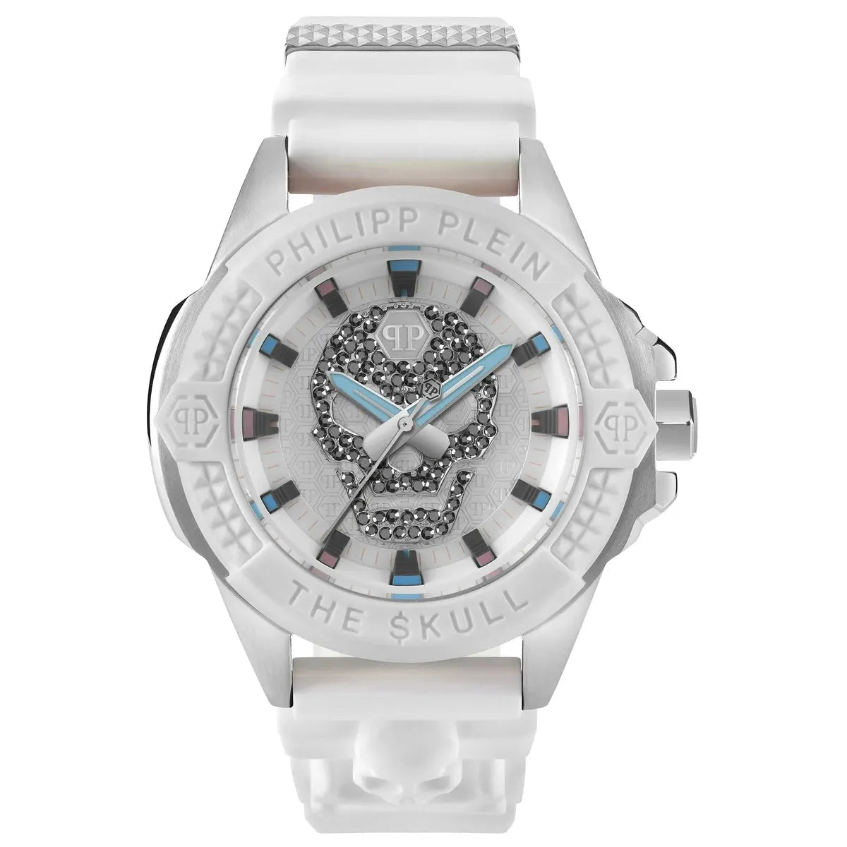 Philipp Plein The $kull PWAAA1521 Men's Watch – 44mm White Dial Silicone