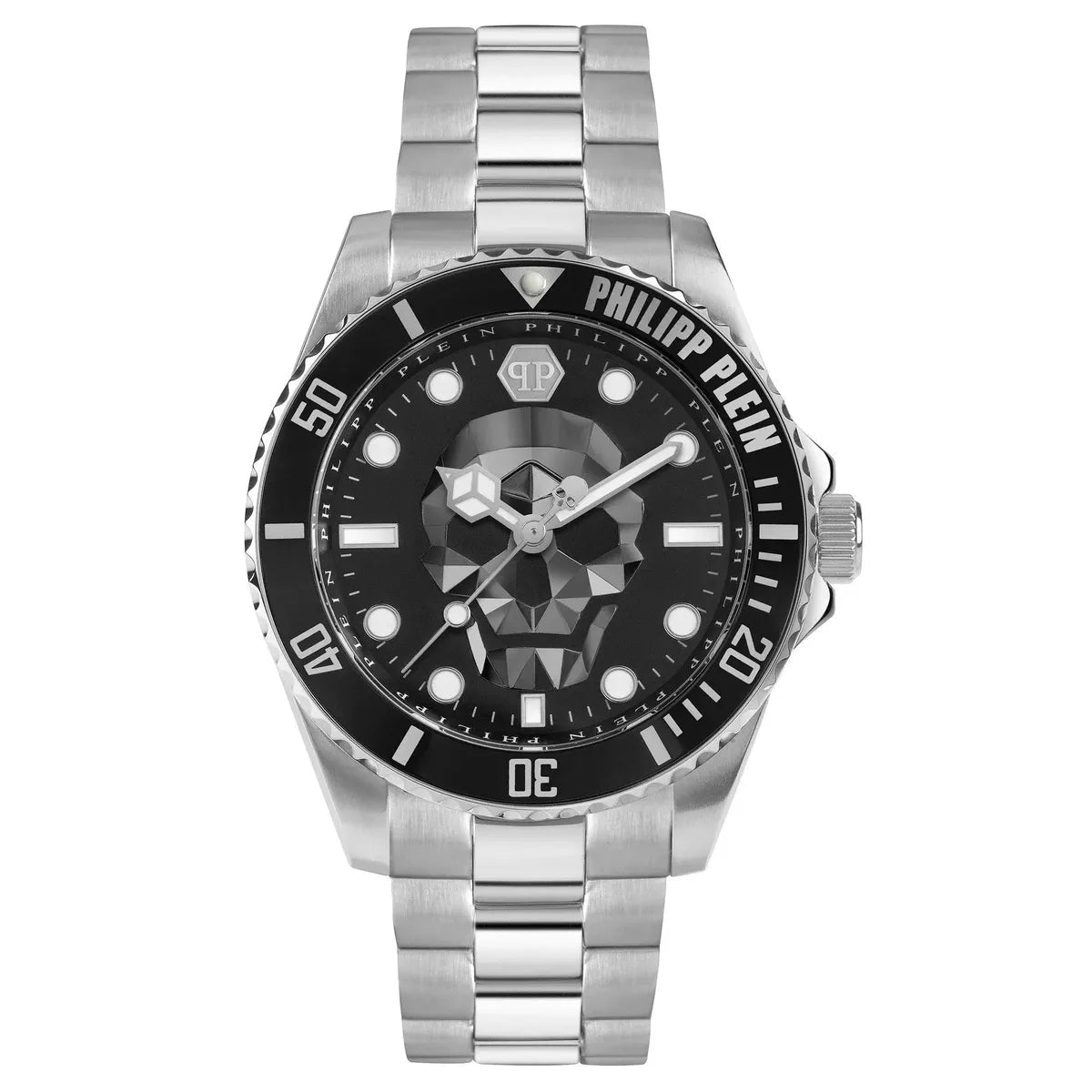 Philipp Plein The $kull Diver PWOAA0522 Men's Watch – 44mm Black Dial Stainless Steel