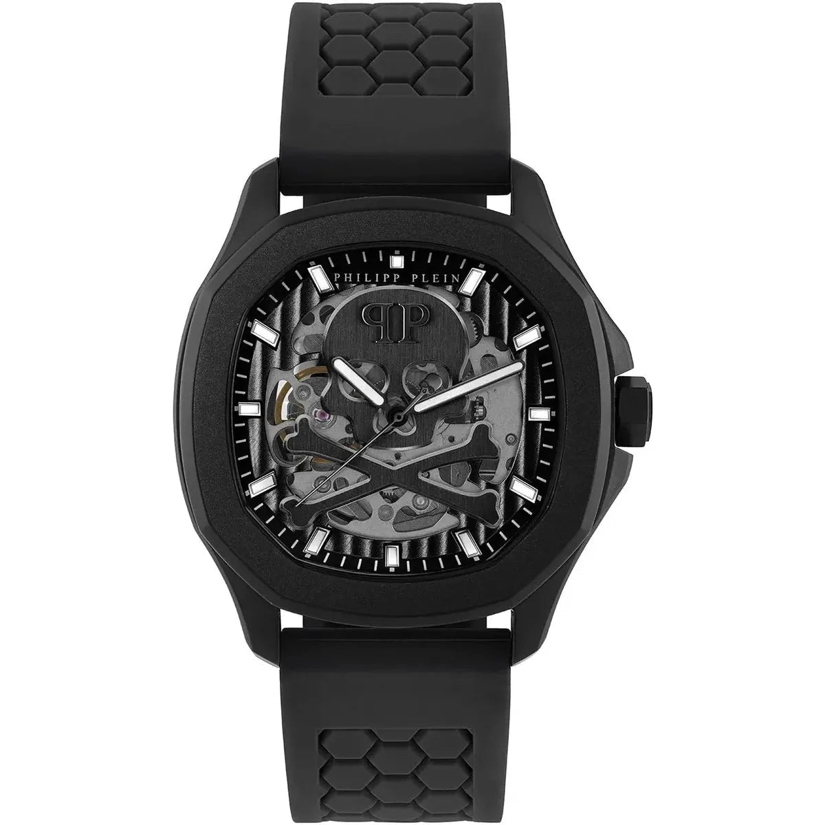 Philipp Plein High-Conic Automatic 42mm PWRAA0923 Men's Watch – 42mm Black Dial Silicone