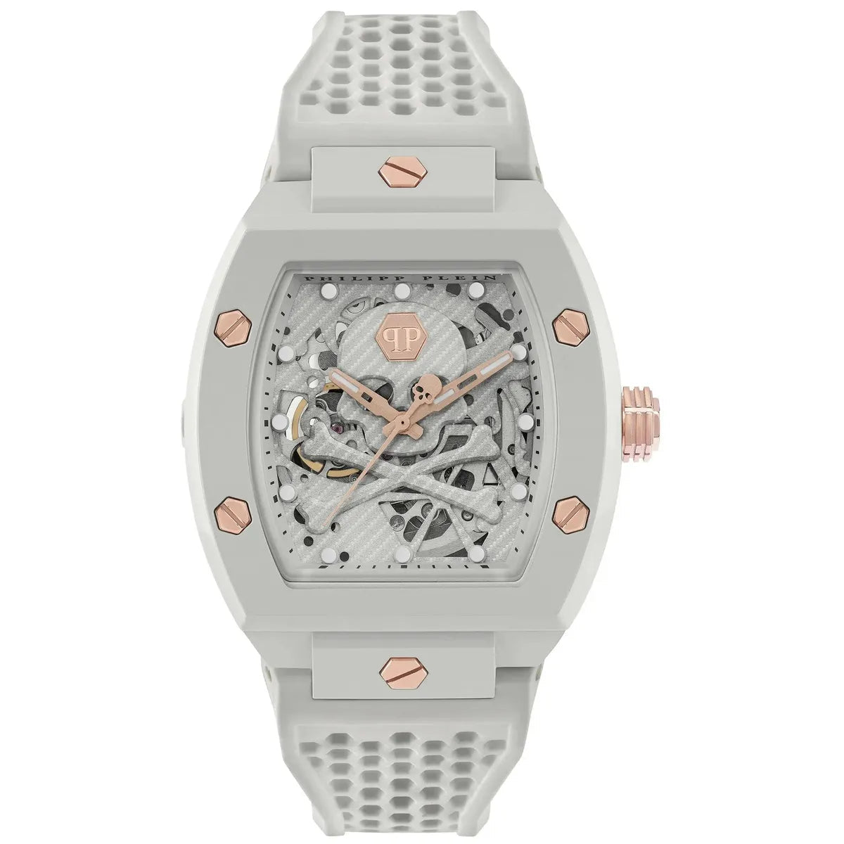 Philipp Plein The $keleton Ecoceramic PWVBA0123 Men's Watch – 44mm Grey Dial Silicone
