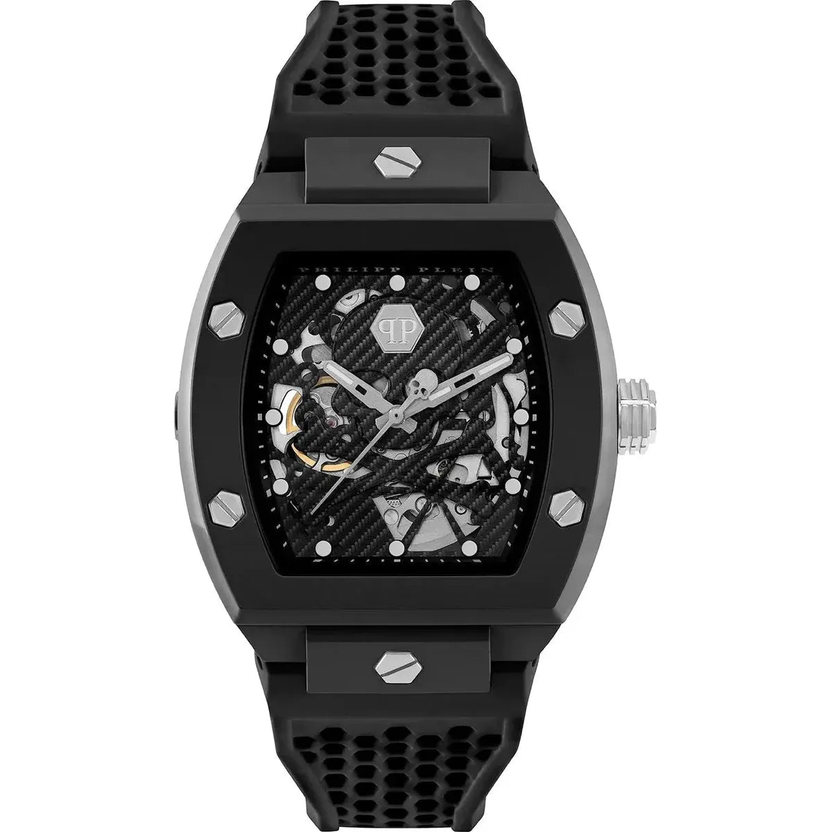 Philipp Plein The $keleton Ecoceramic PWVBA0423 Men's Watch – 44mm Black Dial Silicone