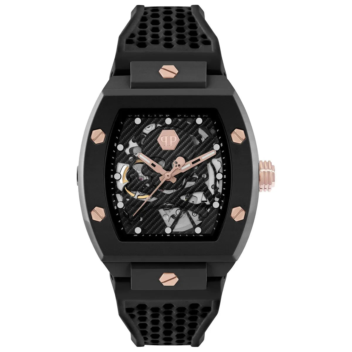 Philipp Plein The $keleton Ecoceramic PWVBA0523 Men's Watch – 44mm Black Dial Silicone