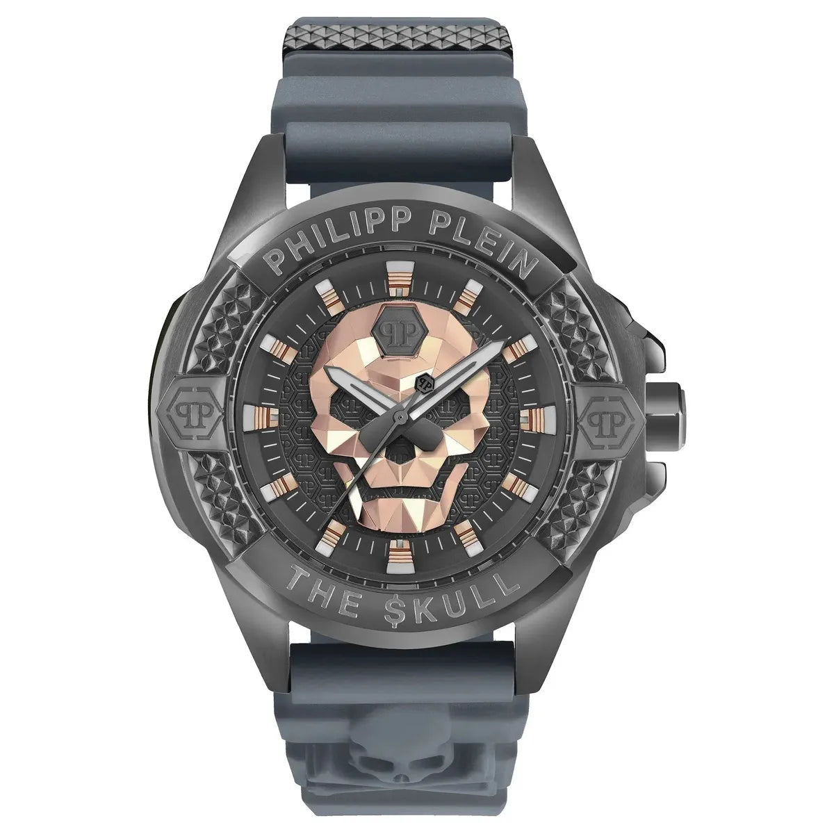 Philipp Plein The $kull PWAAA2324 Men's Watch – 44mm Grey Dial Silicone