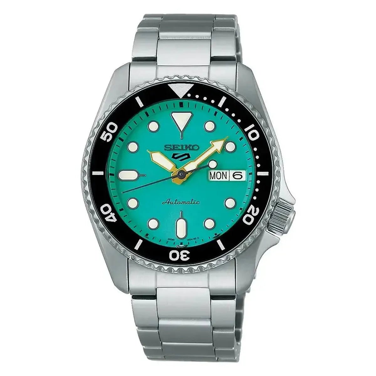 Seiko 5 Sports SRPK33K1 Men's Watch – 38.0mm Teal Dial Stainless Steel