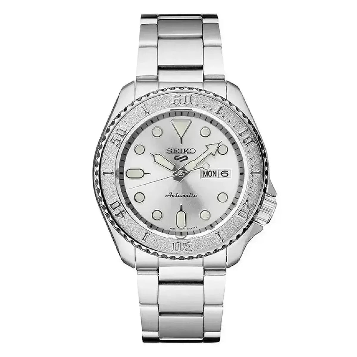 Seiko 5 Sports SRPE71K1 Men's Watch – 42.5mm Silver Dial Stainless Steel